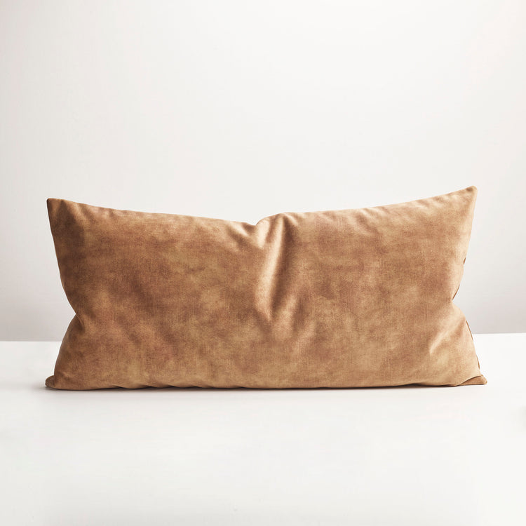 Suede best sale lumbar pillow